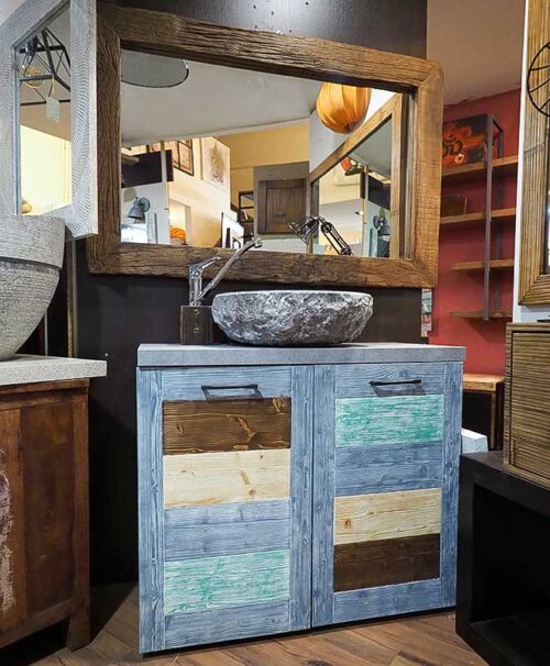 mobile bagno legno riciclato
