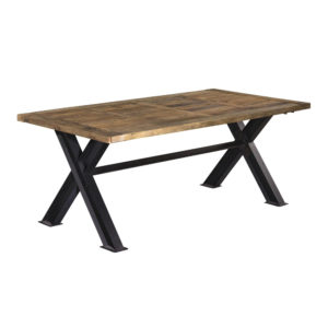 tavolo ferro e legno