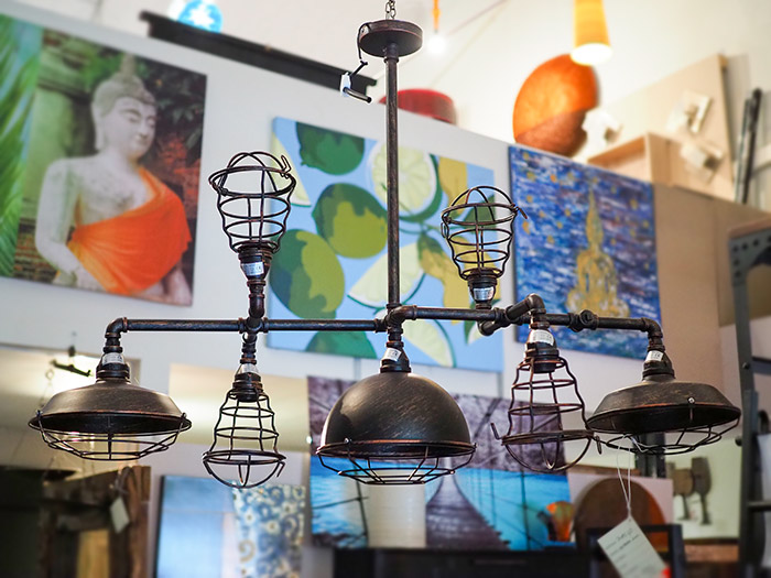 Lampadario stile retro