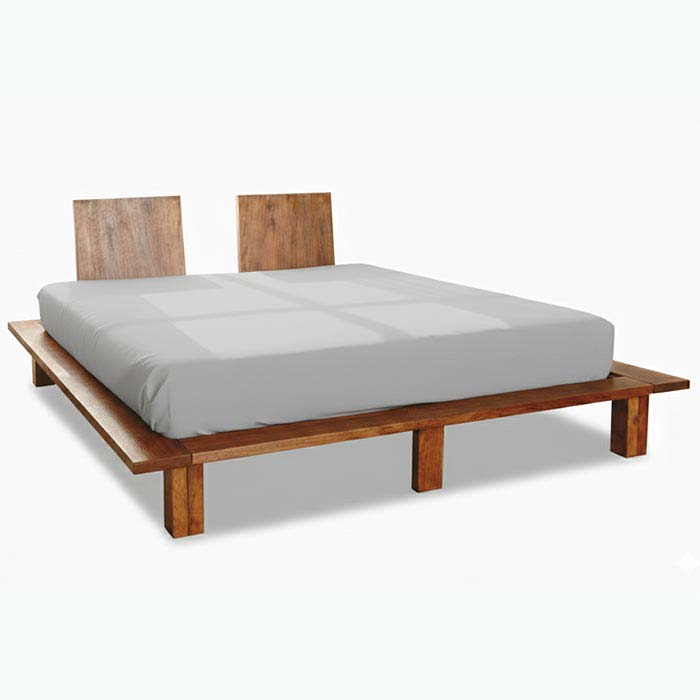 letto stile giapponese legno massello