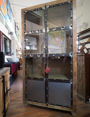 Mobile vetrina legno ferro