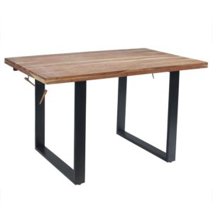 Tavolo legno e ferro allungabile