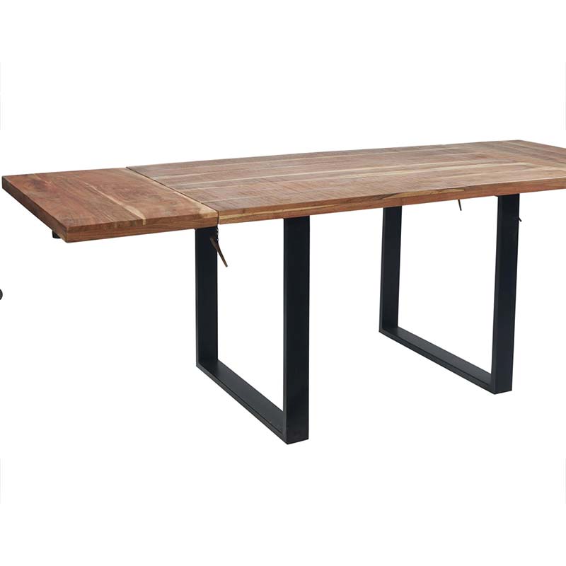 Tavolo Legno E Ferro Allungabile