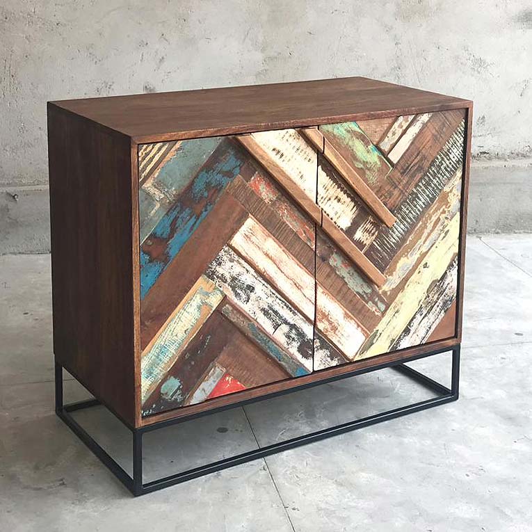 Credenza colorata recycle