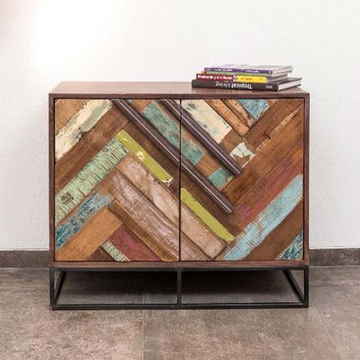 Credenza colorata recycle