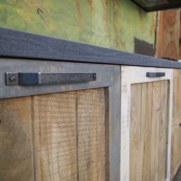 ante cucina legno decapate