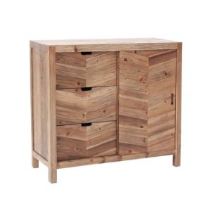 Credenza 1 anta 3 cassetti