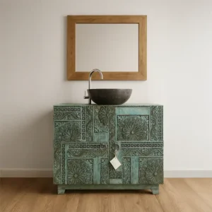 mobile bagno etnico decorato