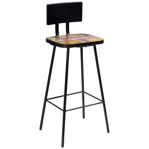 sgabello alto stile vintage