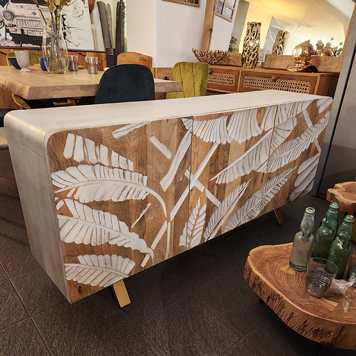 madia credenza jamestown 3 ante in legno massello