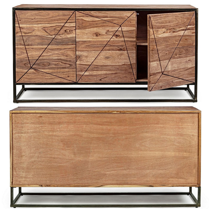 credenza industrial design 3 ante