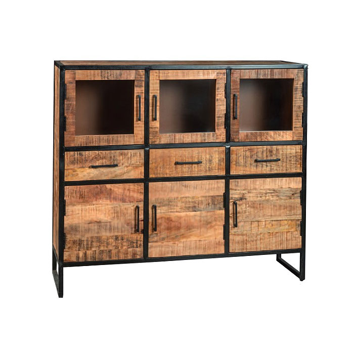Credenza 6 ante Calgary stile industrial chic moderno
