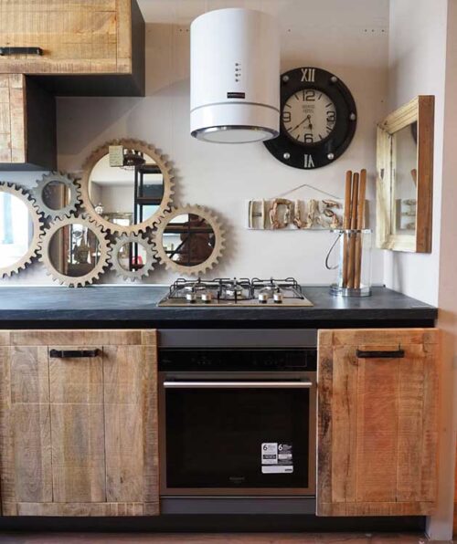 cucina rovere chiaro lineare