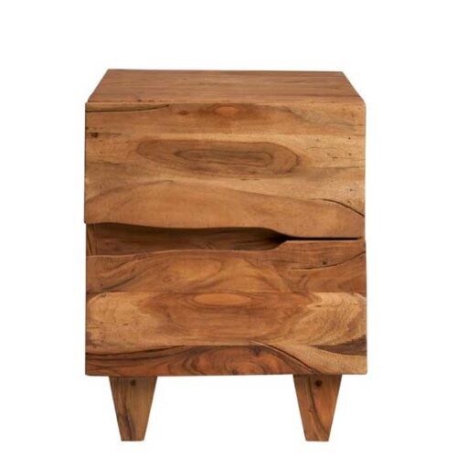 comodino legno massello