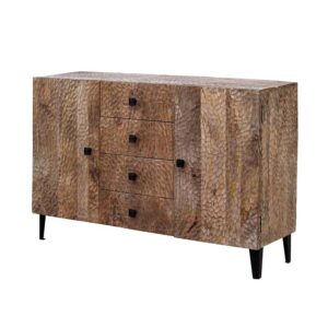 credenza intarsiata legno naturale