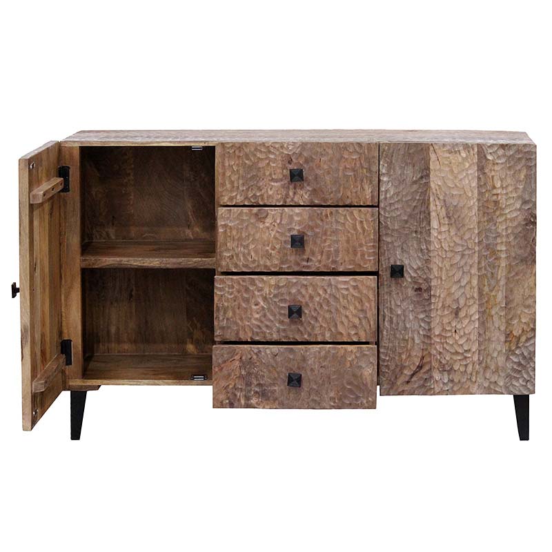 credenza intarsiata etnica legno