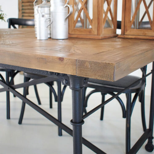 tavolo industrial legno ferro