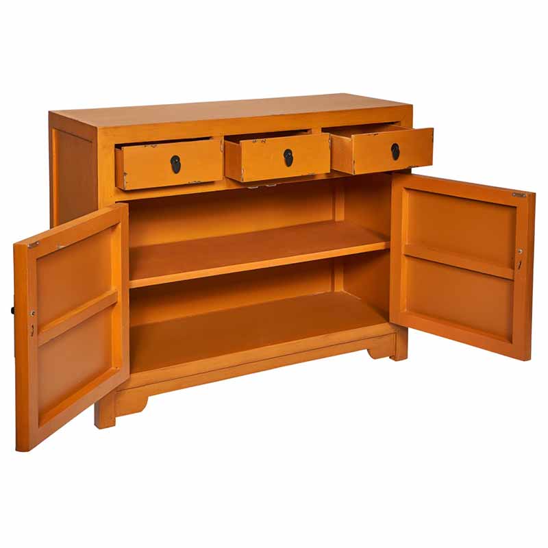credenza etnica marrone