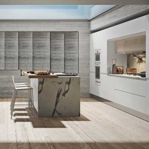 cucina bianca con isola prezzo