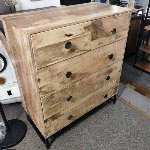 cassettiera legno massello