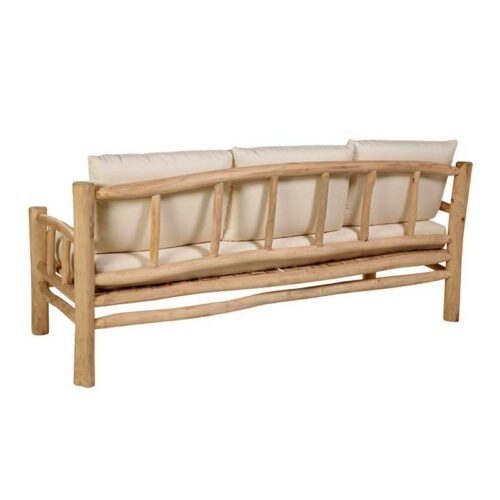 divano esterno in legno