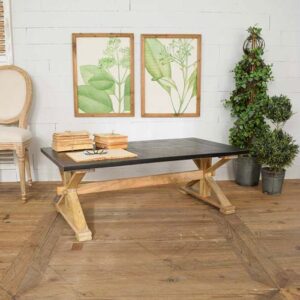 tavolino legno massello country