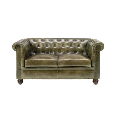 divano chester pelle verde
