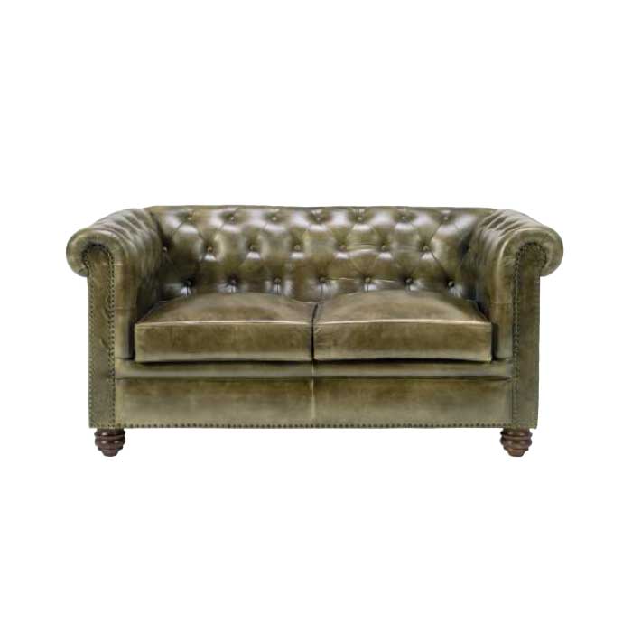 divano chester pelle verde