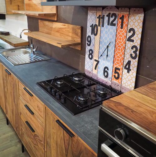 cucina rovere massello artigianale
