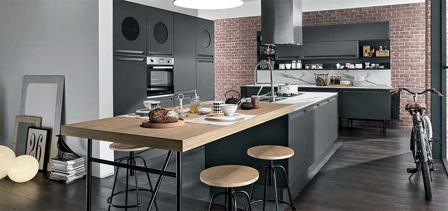 cucina stile americano isola