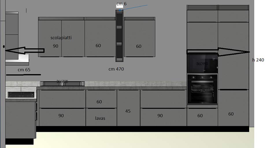 composizione cucina angolo 