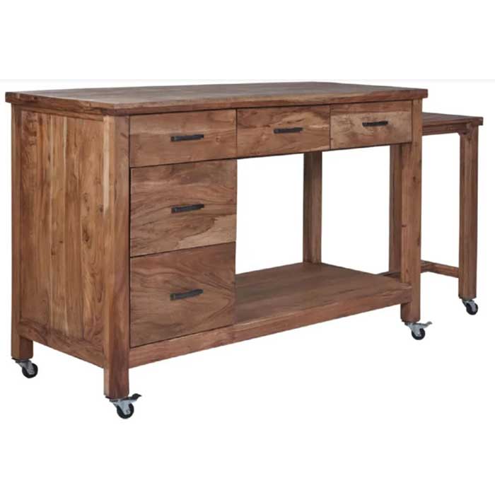 penisola legno 5 cassetti