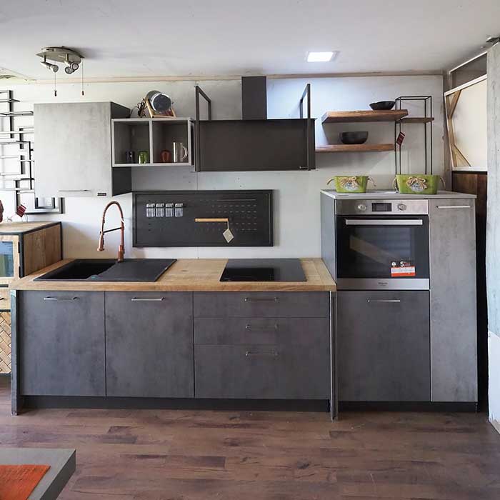 cucina moderna lineare industrial