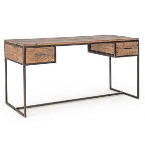 scrivania legno e ferro 150 cm