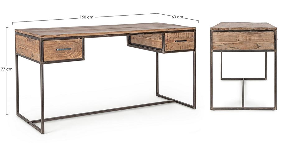 scrivania 150 cm industrial