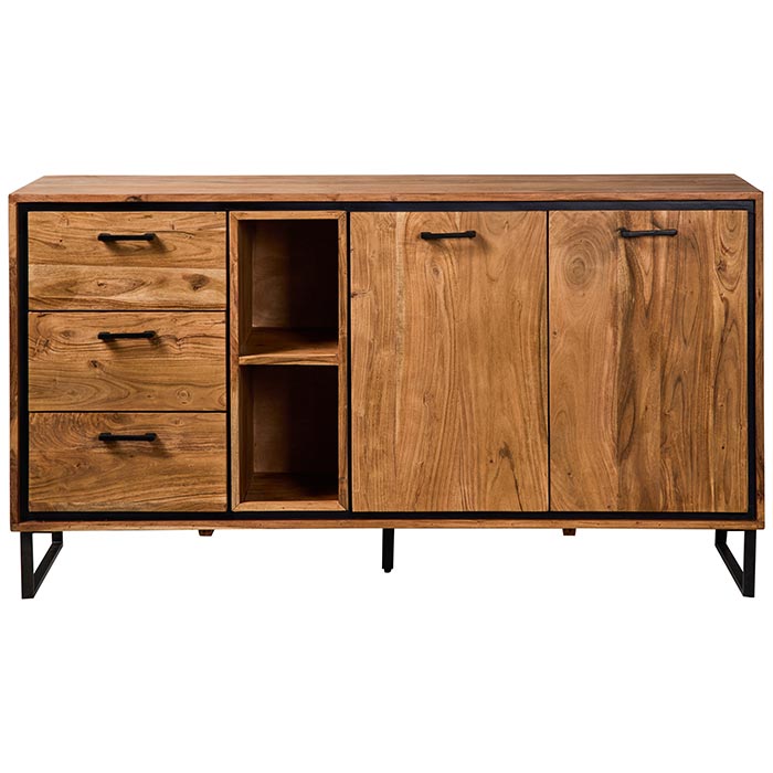 credenza legno ferro 160cm