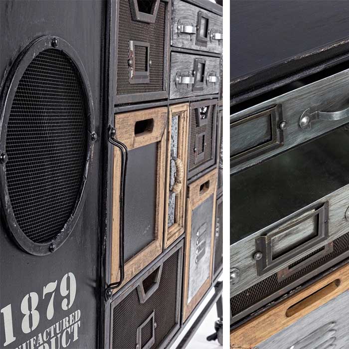 particolari credenza ferro