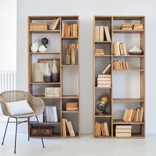 Libreria legno massello mango