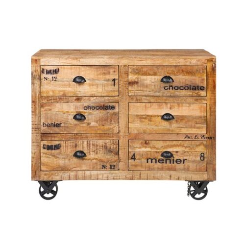 Cassettiera Con Ruote In Legno Derivato – 3 Cassetti, Design Moderno, Facile Montaggio - 3