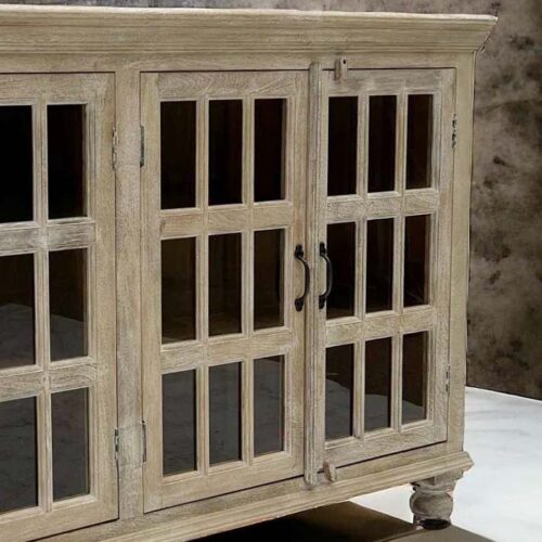 credenza etnica ante vetro