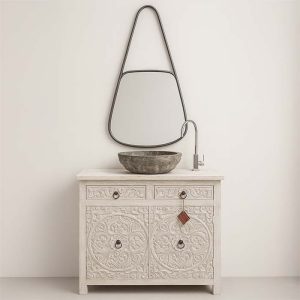 Mobile bagno shabby stile coloniale