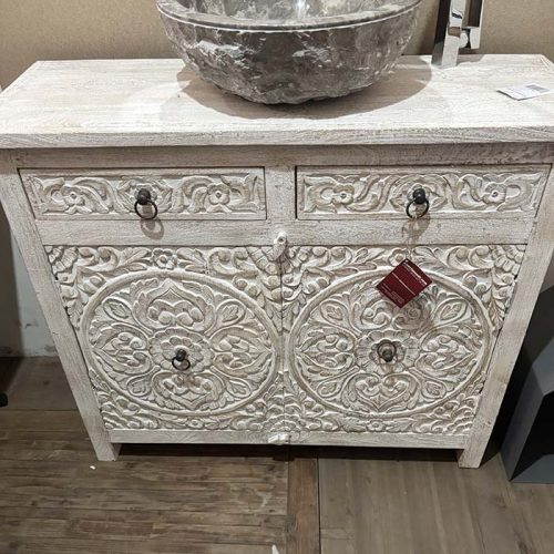 mobile shabby coloniale bianco