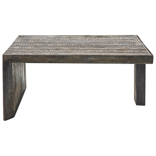 Tavolo basso legno teak intagliato