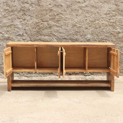 credenza rovere massello 4 ante