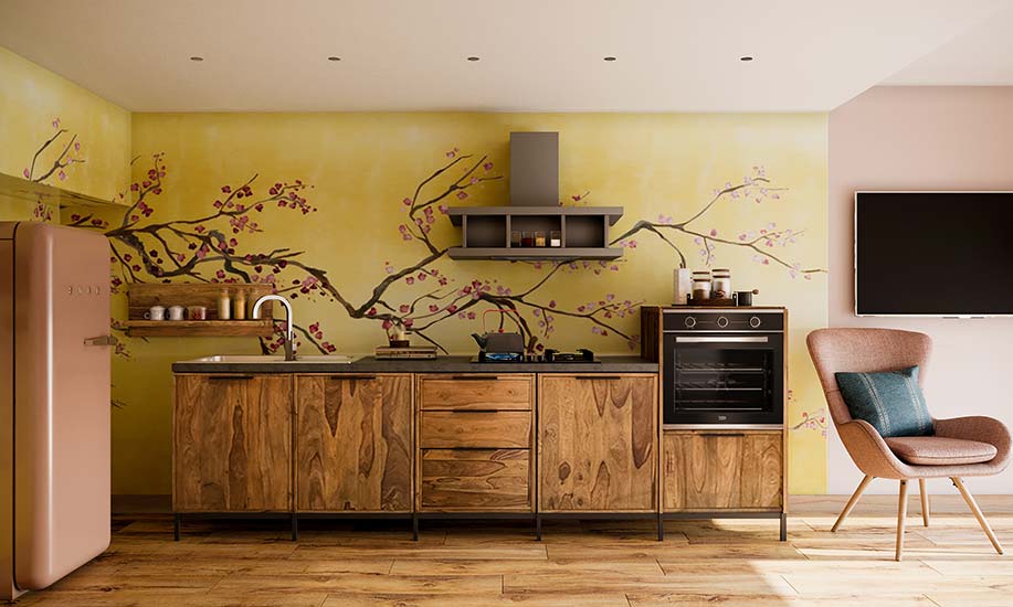 cucina legno massello artigianale