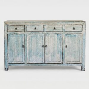 Credenza Cinese in finitura decapata chiara