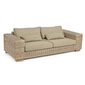 Divano in rattan Kubu con Cuscini