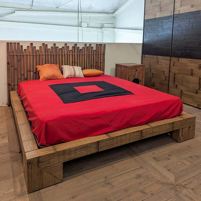 letto etnico bambù bortoli