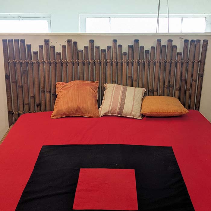 letto testiera bambù