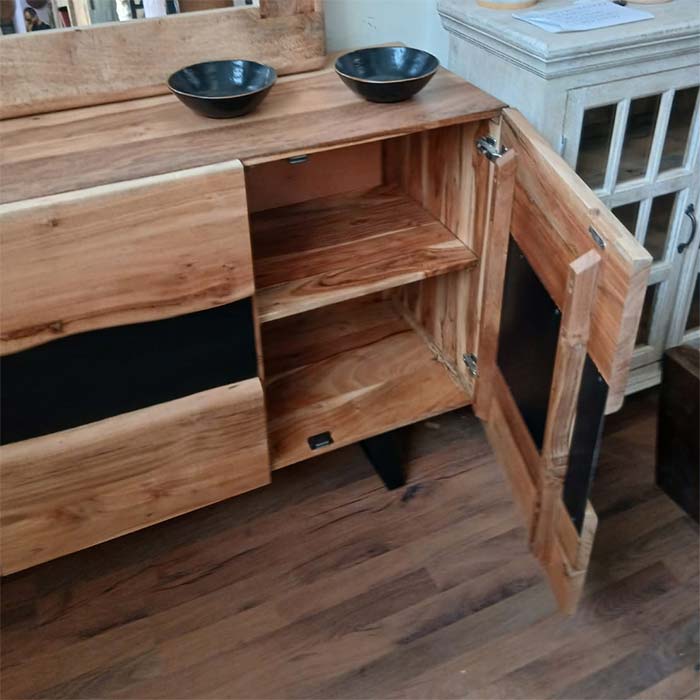 credenza 3 sportelli legno industrial